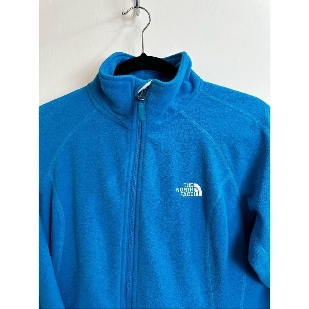 The North Face size M fleece turquoise jacket full zipper - Picture 7 of 12